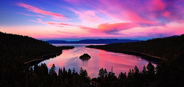 landscapes of Lake Tahoe